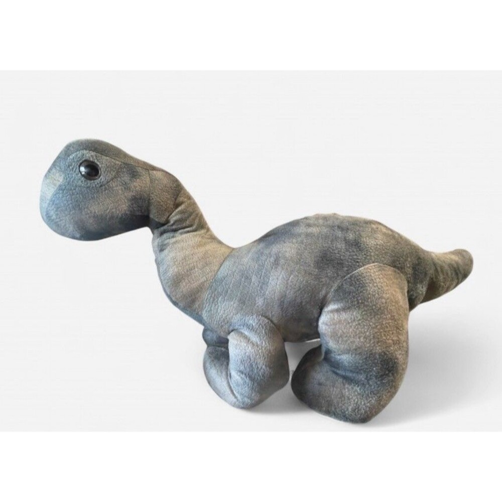 Grey Long-Neck Dinosaur Plush